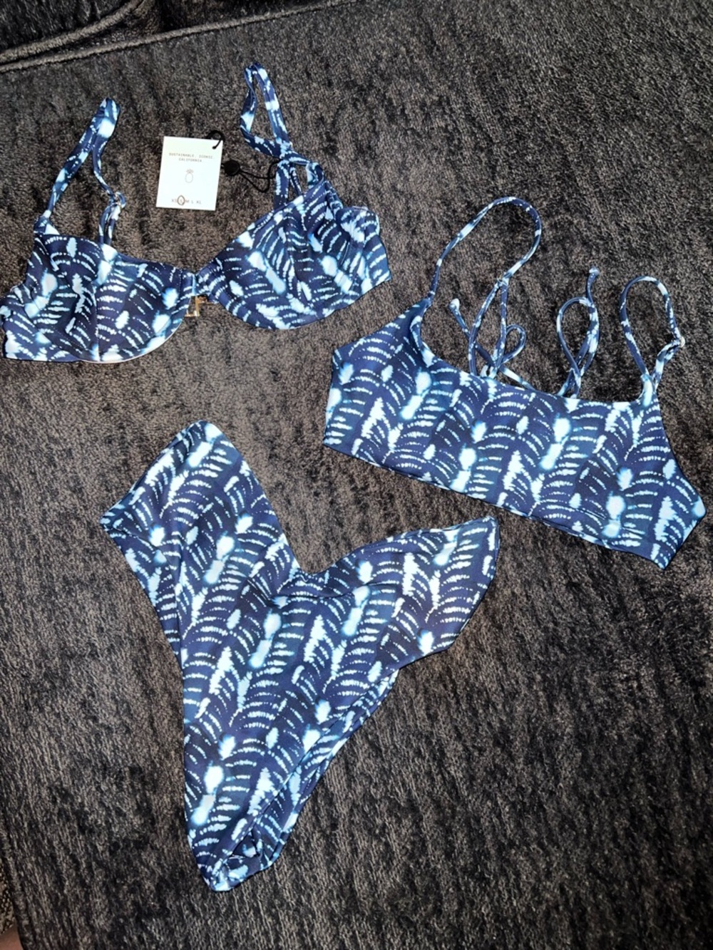 Skatie Bikini in Azul- 3 Pieces